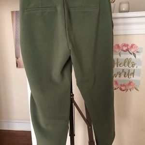 Green dress pants